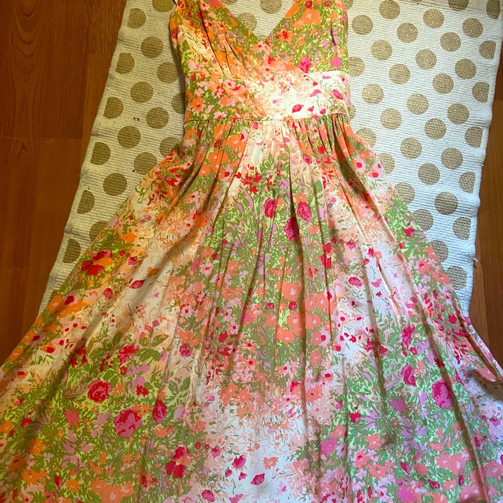 Anthropology Floral Dress